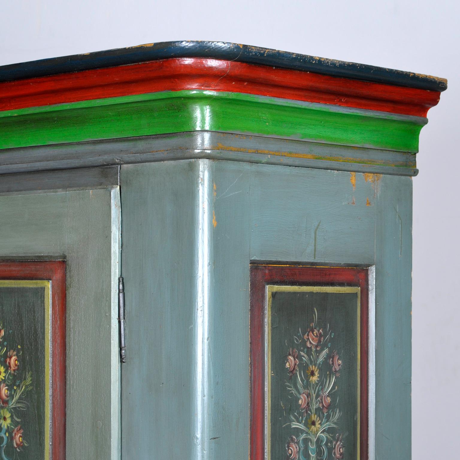 Antique German Hand Painted Cabinet, circa 1850 5