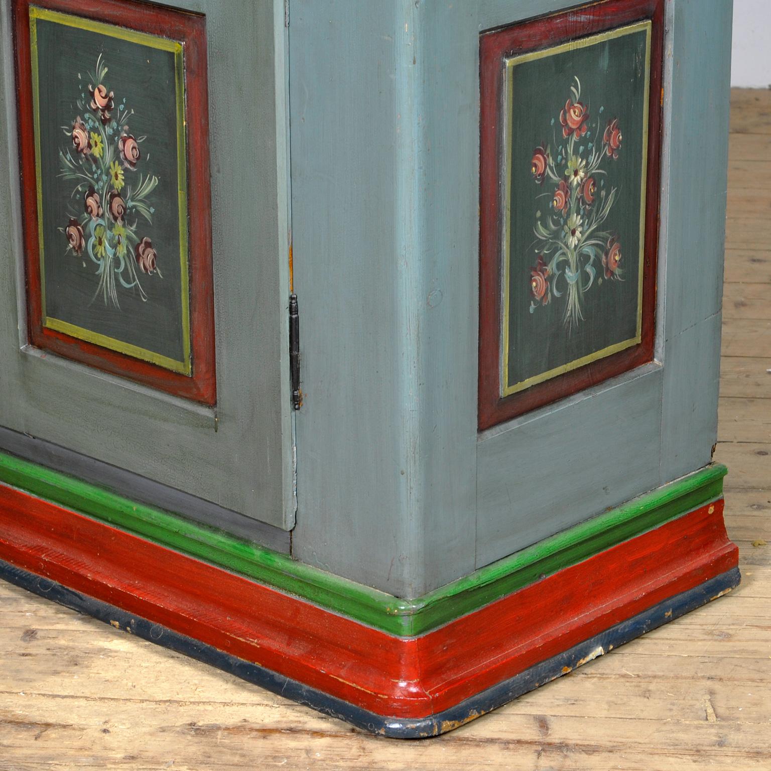 Antique German Hand Painted Cabinet, circa 1850 6