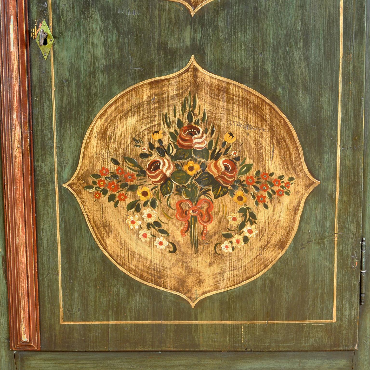 Antique German Hand Painted Cabinet, Circa 1850 8