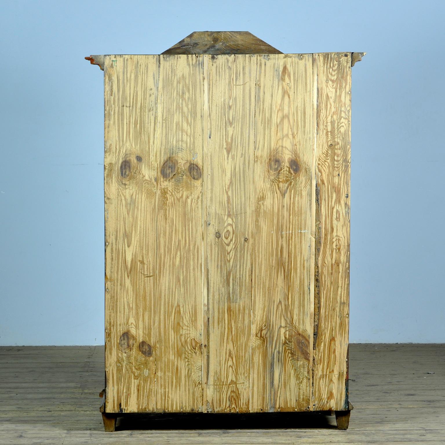 Antique German Hand Painted Cabinet, circa 1850 For Sale 8