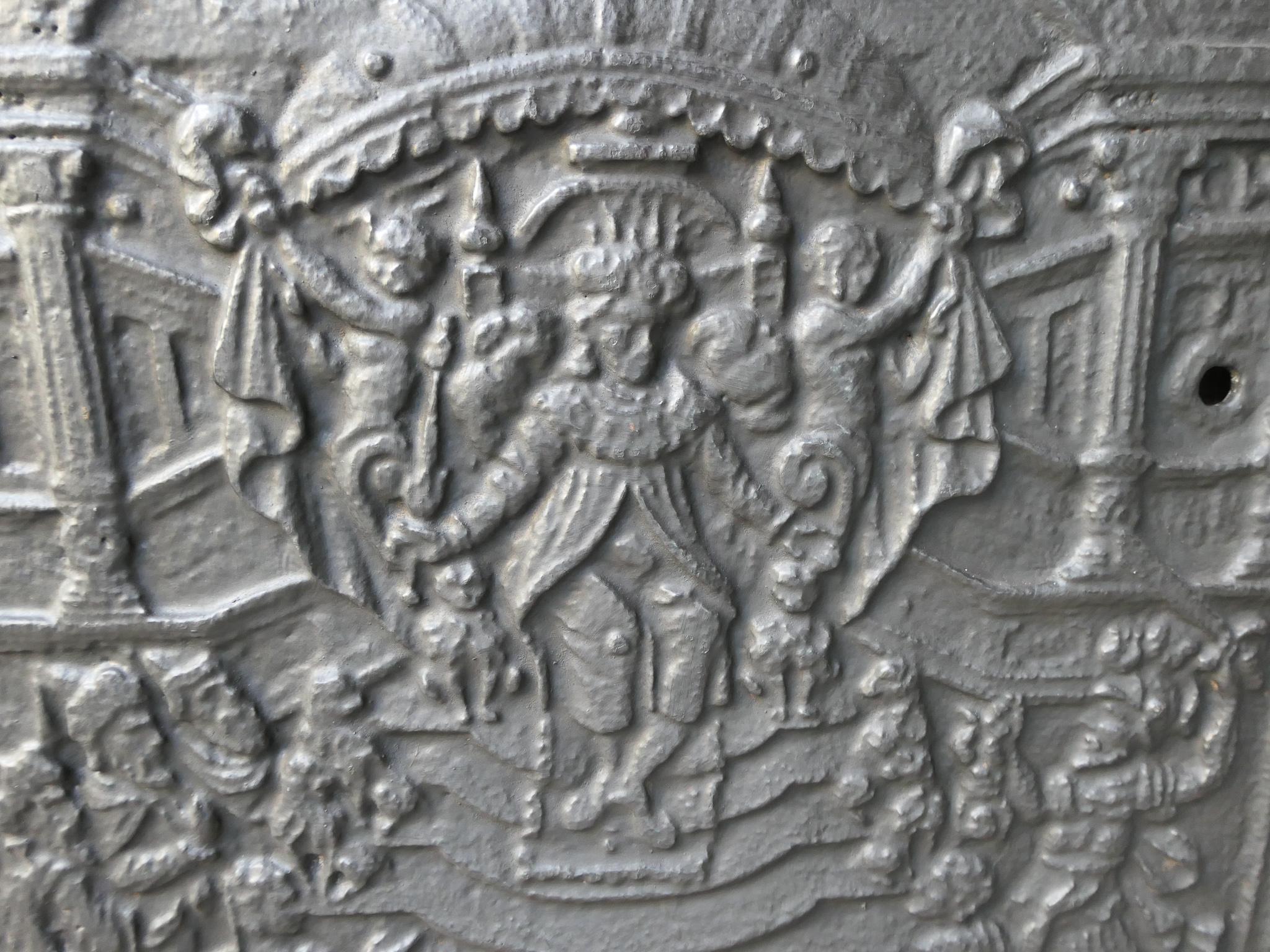 Antique German 'Judgement of Solomon' Fireback, 17th Century 1