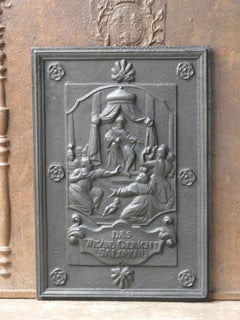 Antique German 'Judgement of Solomon' Fireback / Backsplash