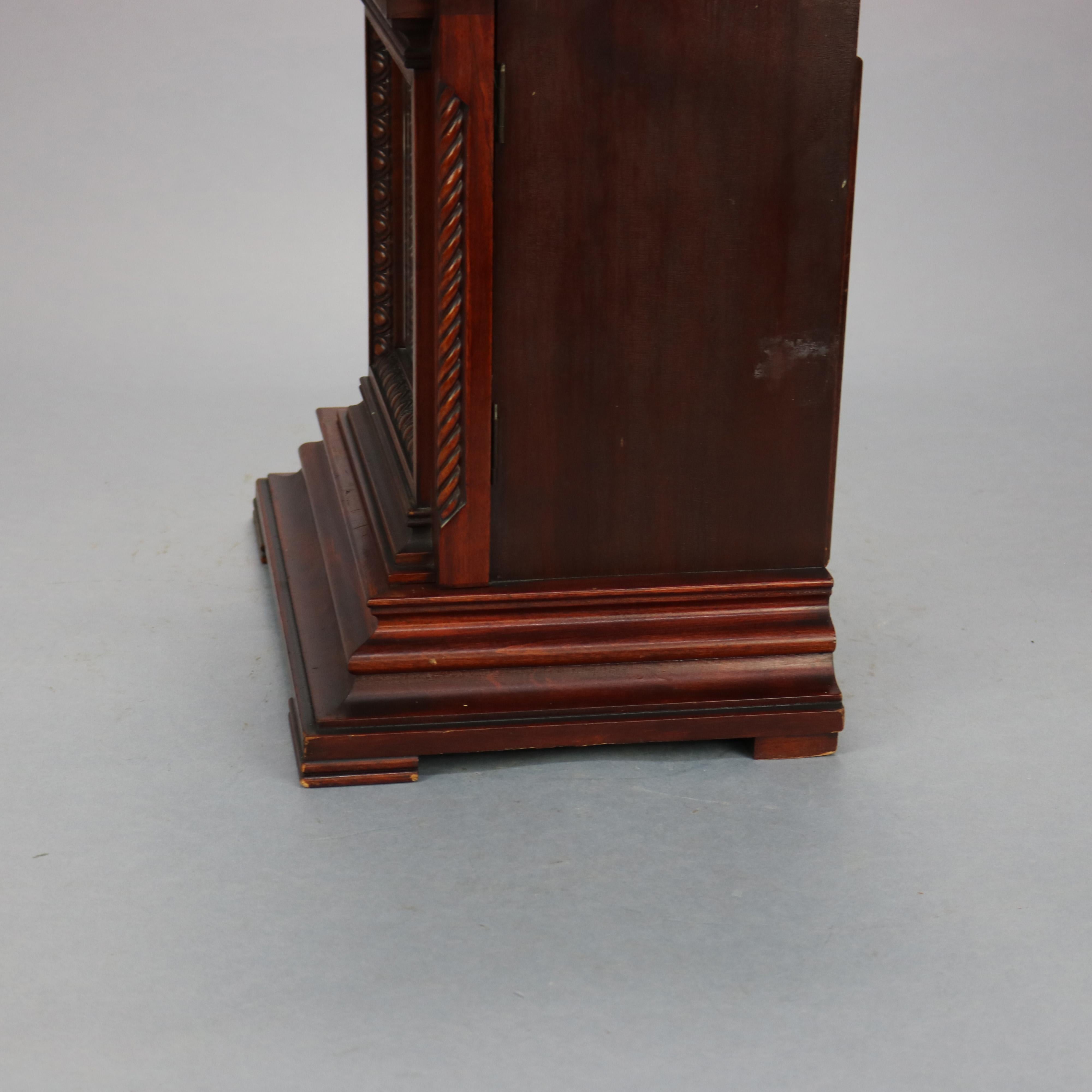 Antique German Junghans Mahogany Bracket Clock, Circa 1900 In Good Condition In Big Flats, NY