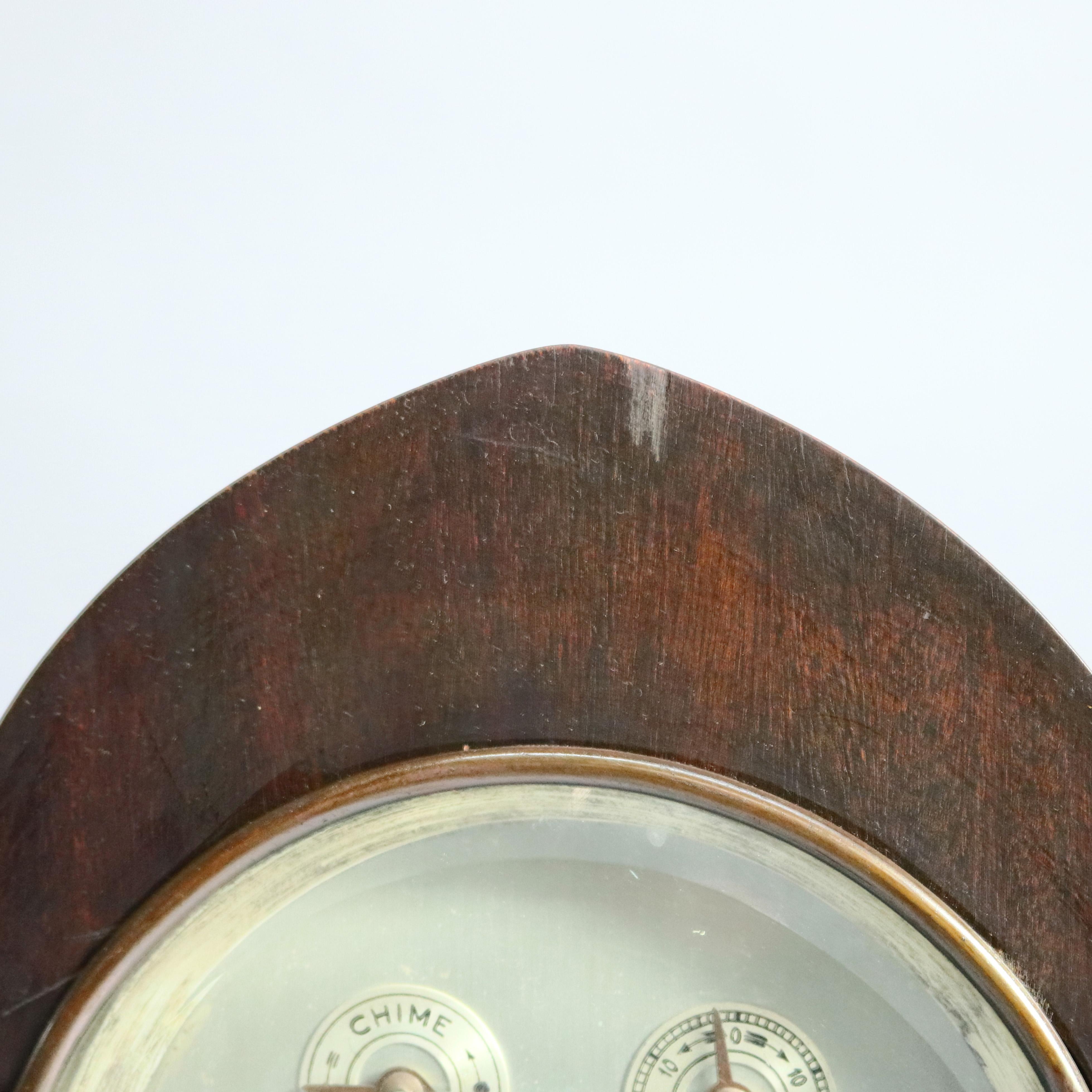 Antique German Junghans Mahogany Shelf or Mantel Clock, circa 1920 1