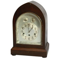 Vintage German Junghans Mahogany Shelf or Mantel Clock, circa 1920