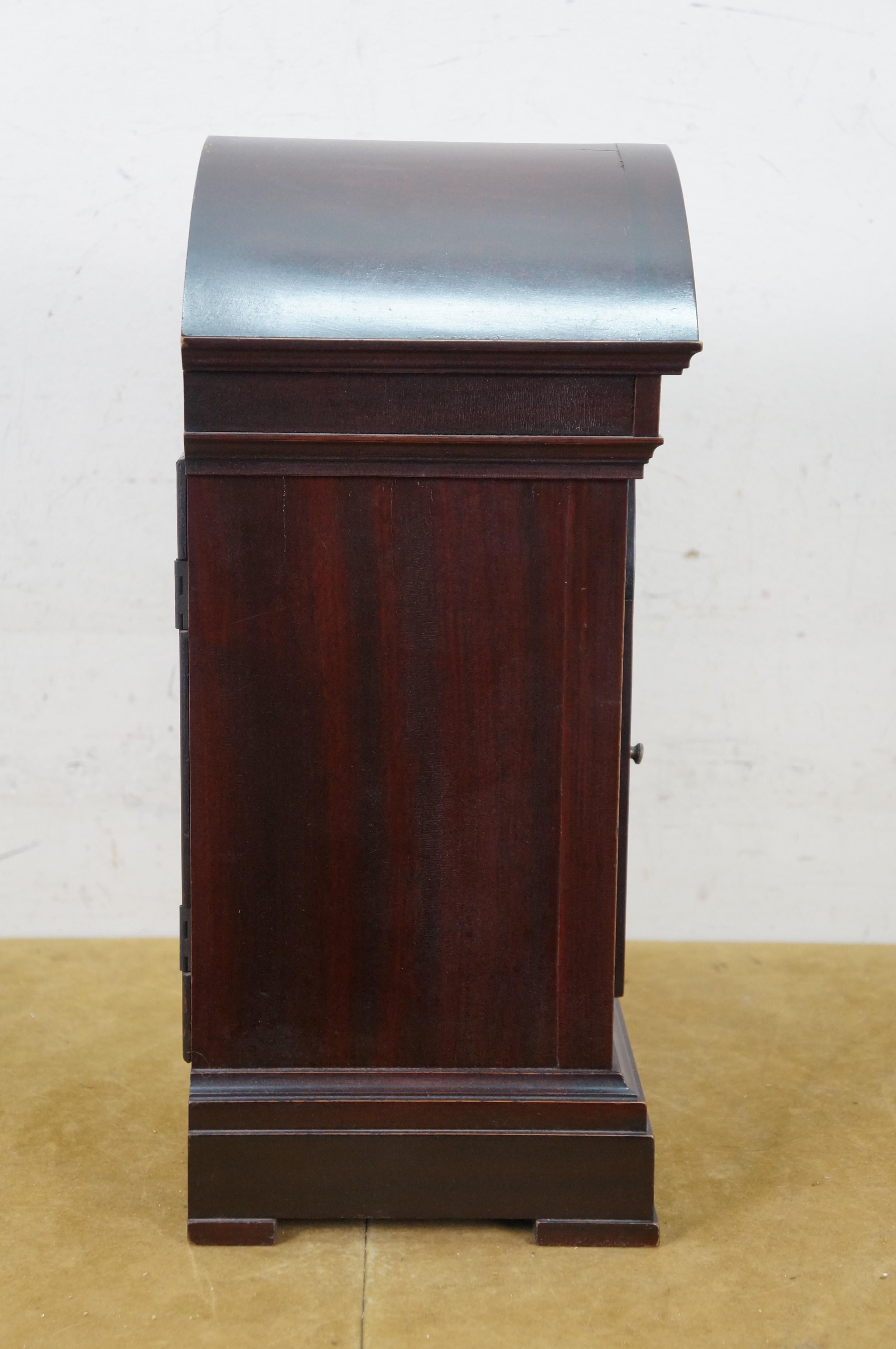 Antique German Junghans Mahogany Westminster Cathedral Mantel Bracket Clock 17