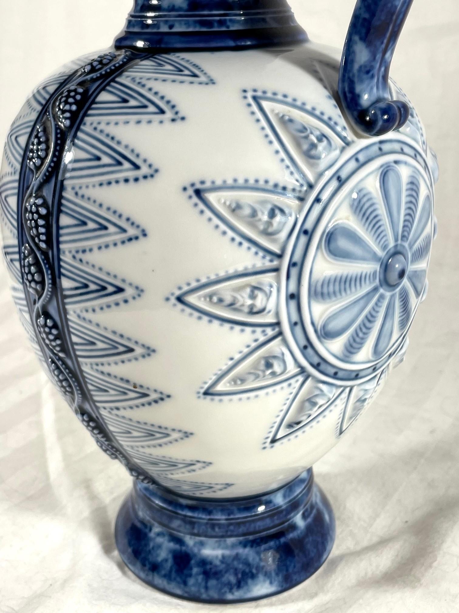 Antike deutsche KPM Porcelain Deckelkrug Bartmann Tankard im Angebot 2