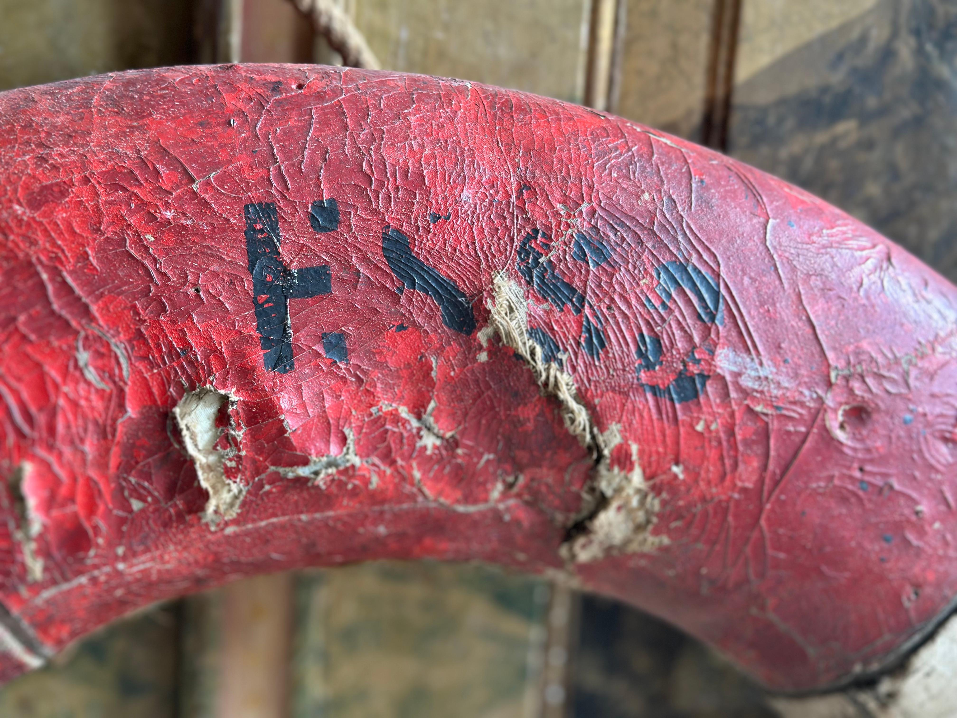 Antike deutsche Rettungsboje mit starker Patina - Anfang 20. im Angebot 7