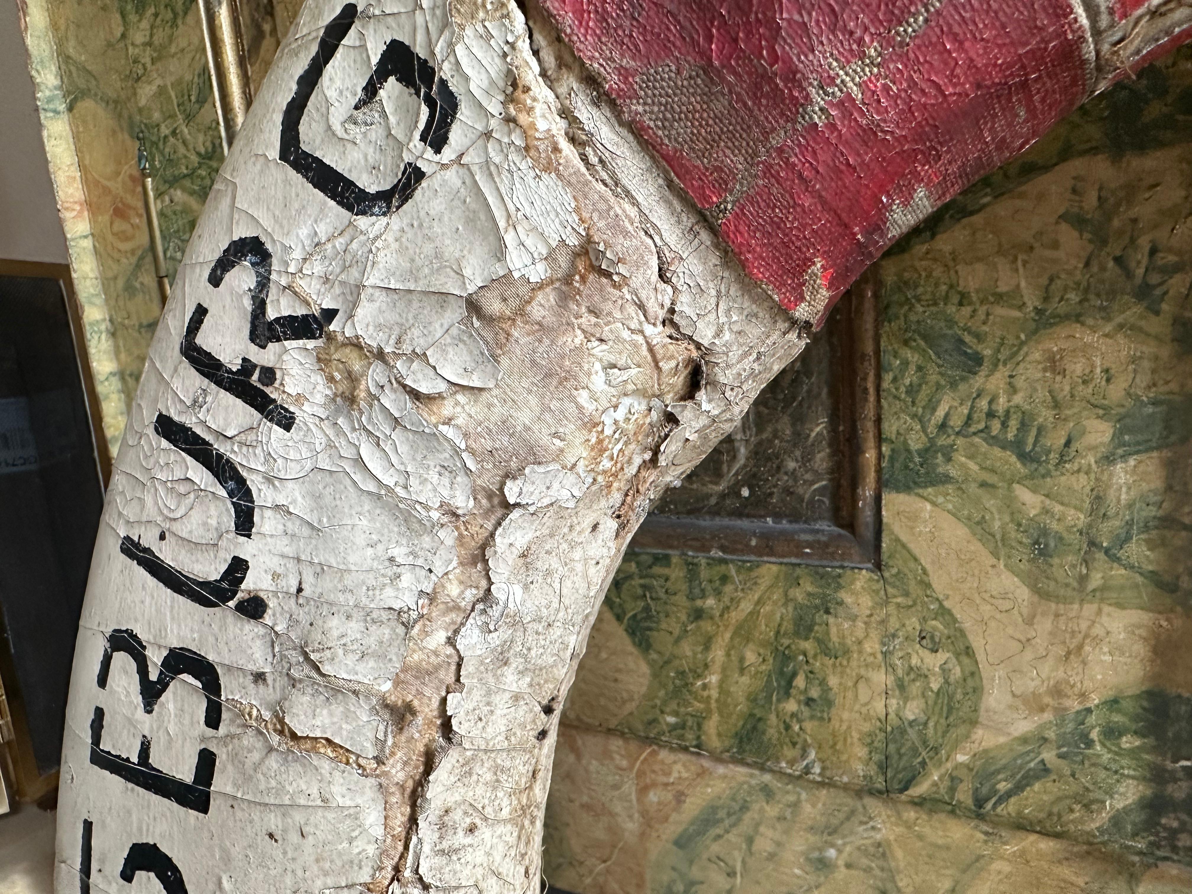 Antike deutsche Rettungsboje mit starker Patina - Anfang 20. im Angebot 2