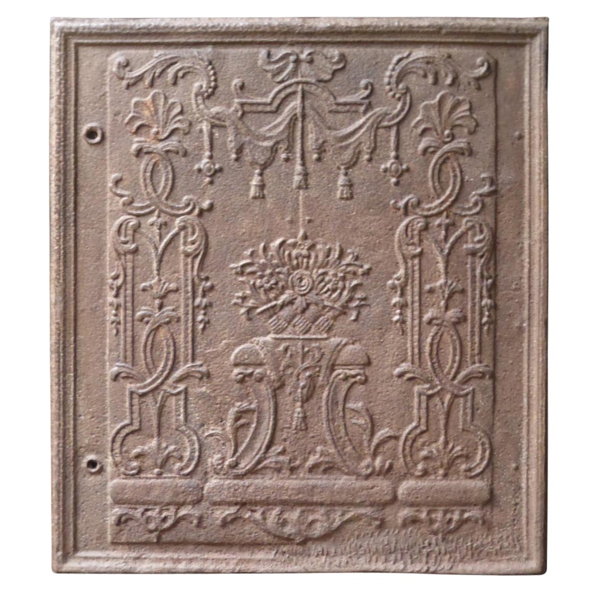 Antique German Neoclassical Fireback / Backsplash, 18th-19th Century