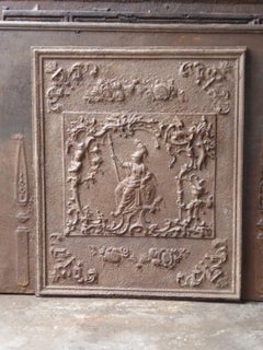 Antique German Neoclassical Minerva Fireback / Backsplash, 18th-19th Century