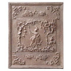 Antique German Neoclassical Minerva Fireback / Backsplash, 18th-19th Century