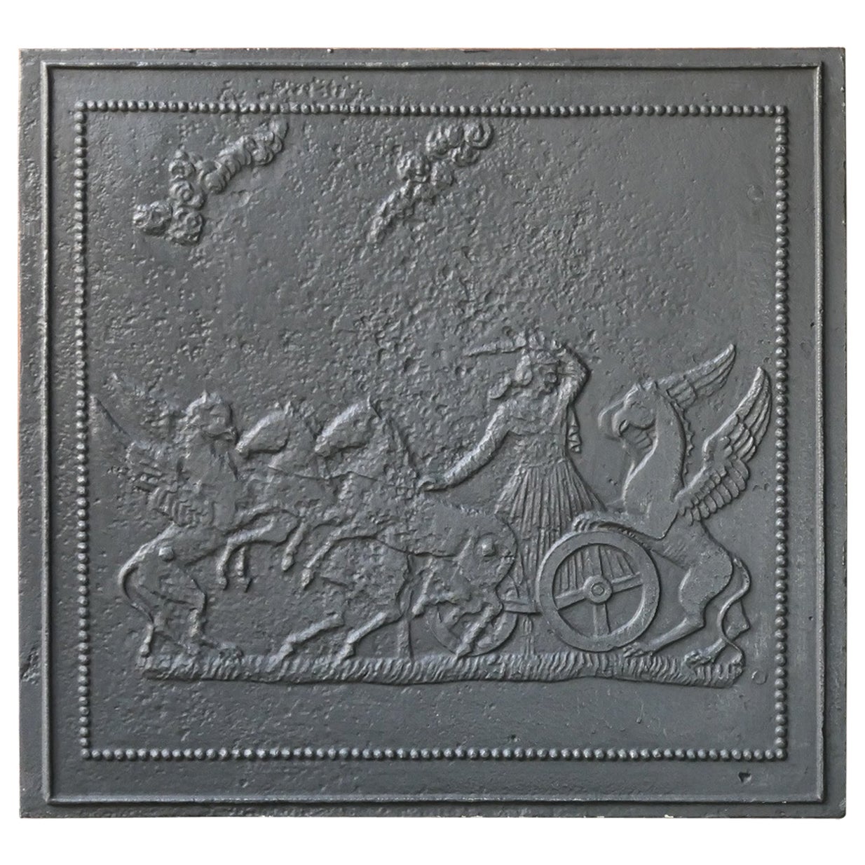 Antique German Neoclassical Period Fireback / Backsplash, 18th-19th Century