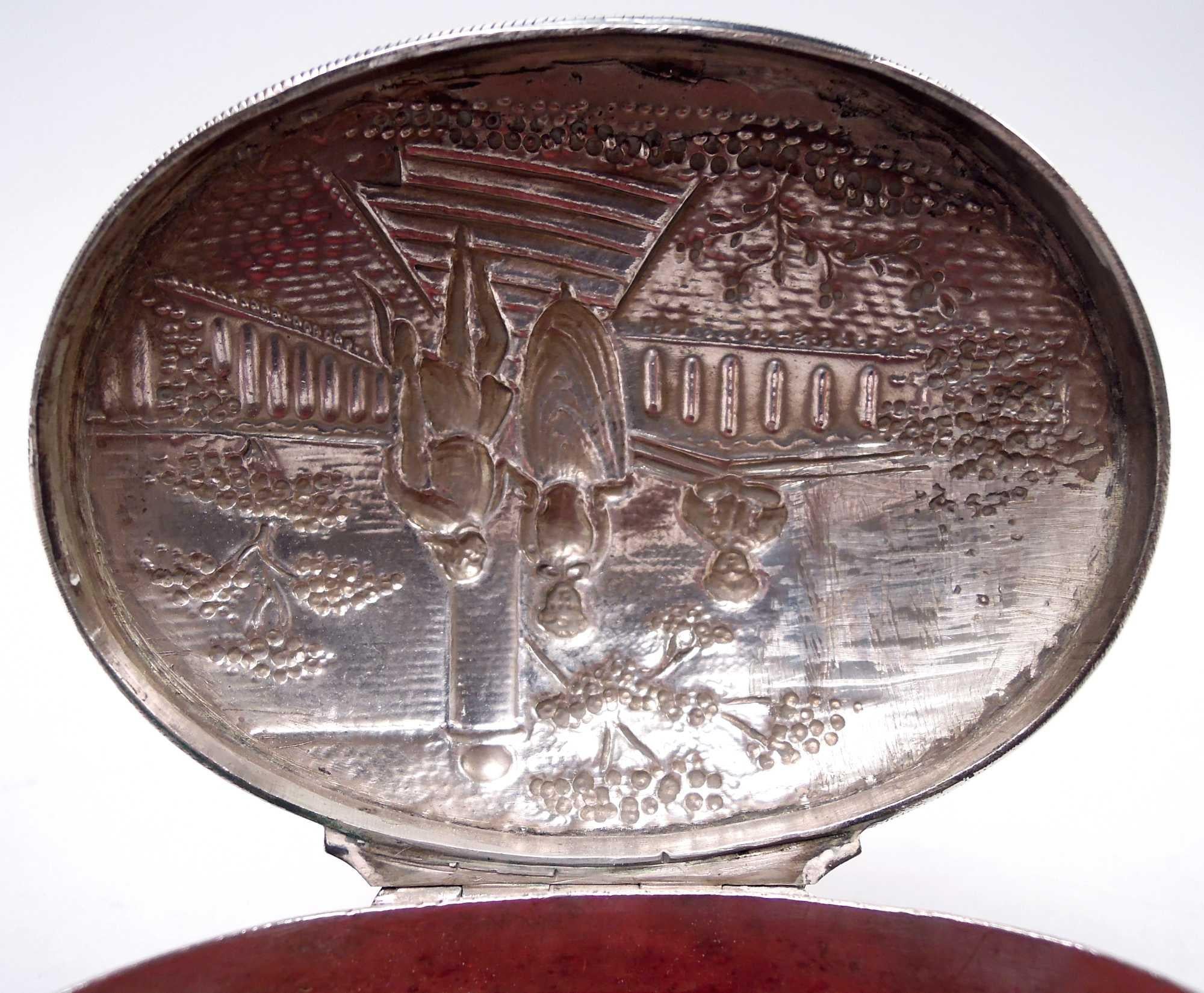 Antique German Neoclassical Silver Trinket Box For Sale 1