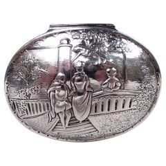 Antique German Neoclassical Silver Trinket Box