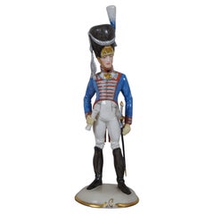 Antique German Nymphenburg Porcelain Napoleonic Grenadier Soldier Figurine