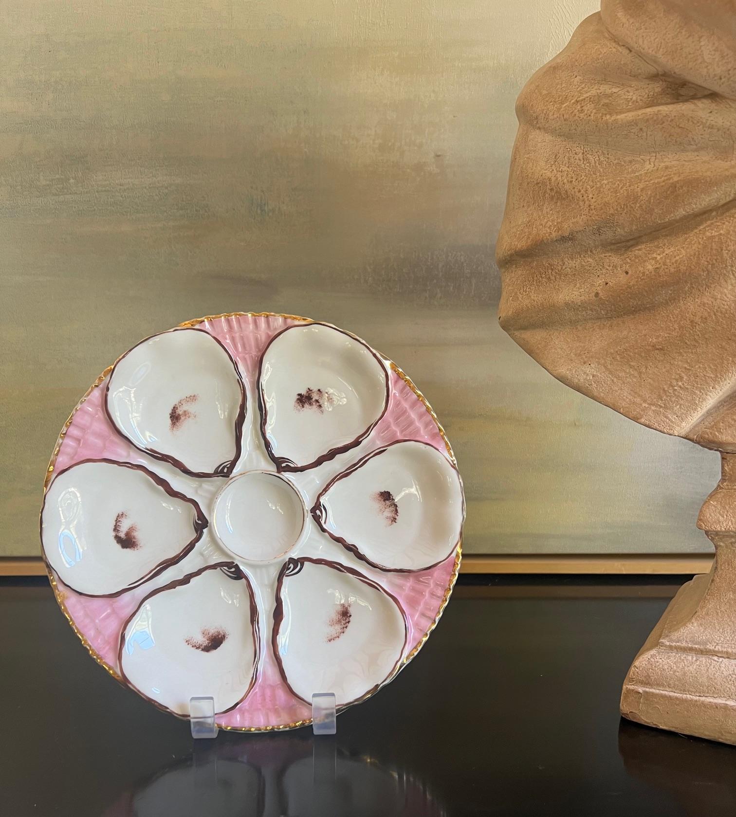 Antique German Oyster Plate by Carl Tielsch 3