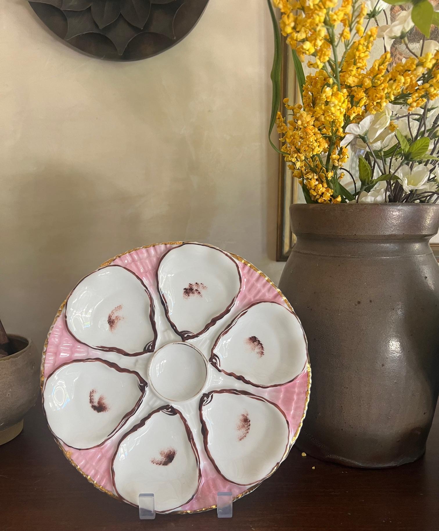 Antique German Oyster Plate by Carl Tielsch 5