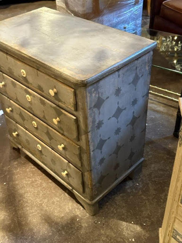 Antique German Painted Chest of Drawers In Good Condition For Sale In Dallas, TX