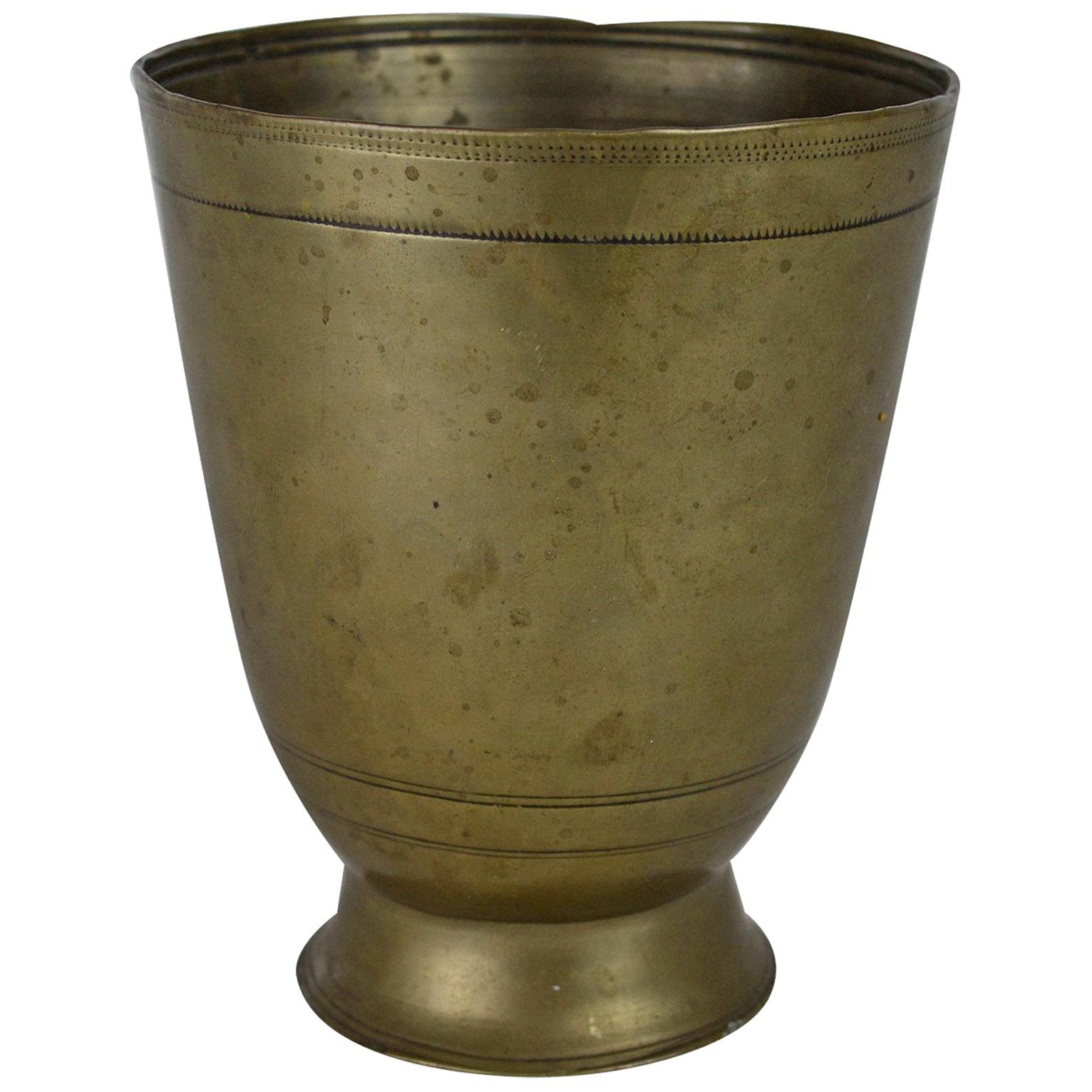 Antique German Paktong Tumbler Cup, 17th Century