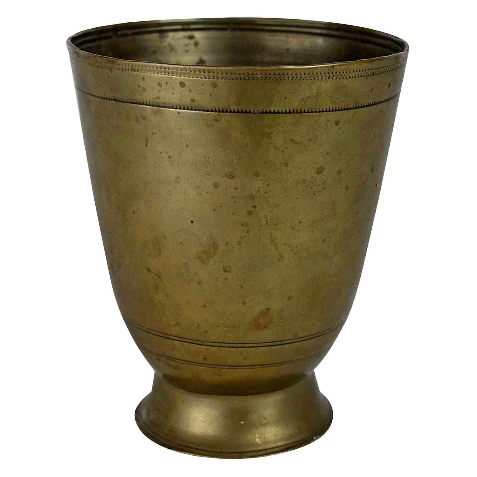 Antique German Paktong Tumbler Cup, 17th Century