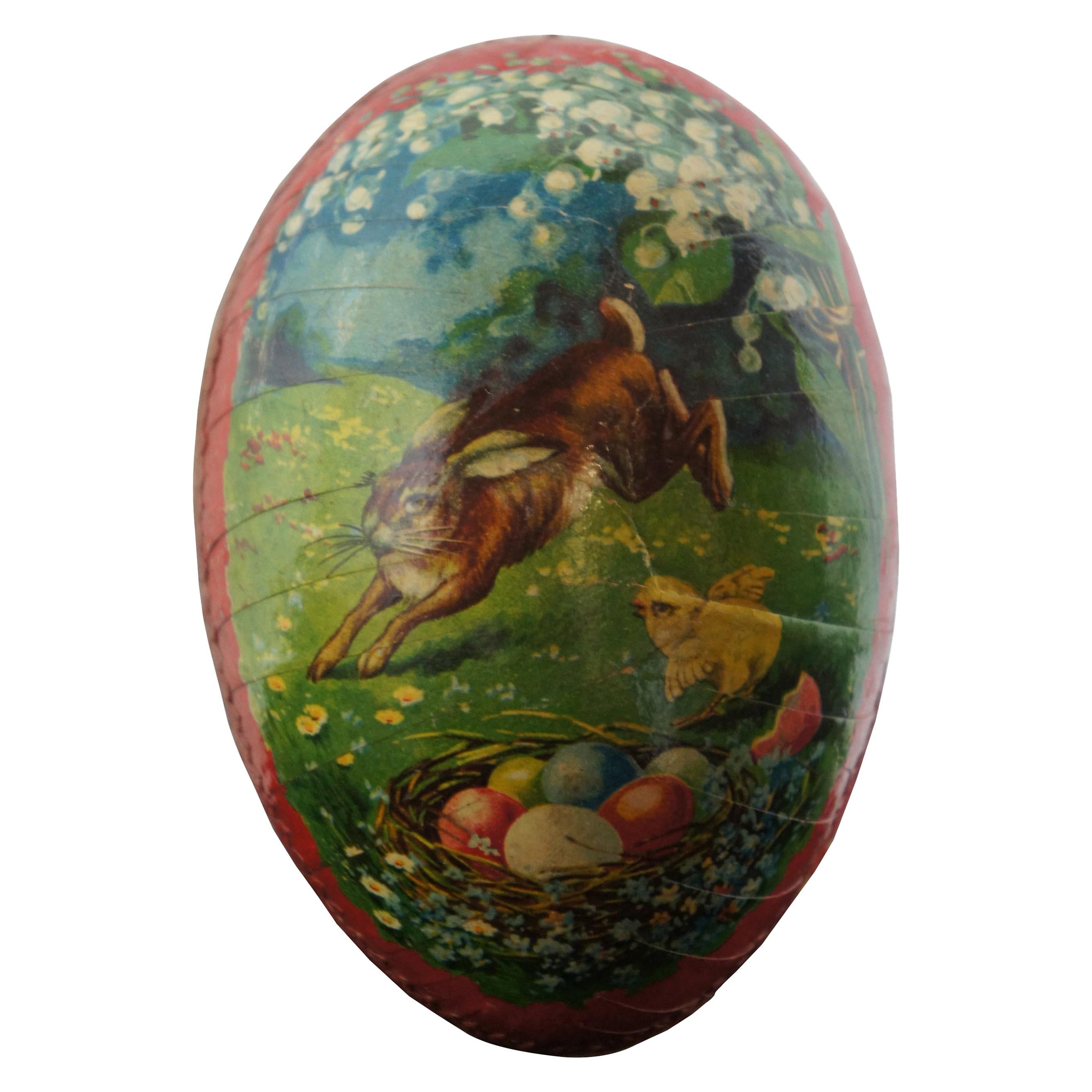 Papier Mache Shapes Sale 18cm Paper Mache Standing Easter Egg with Details