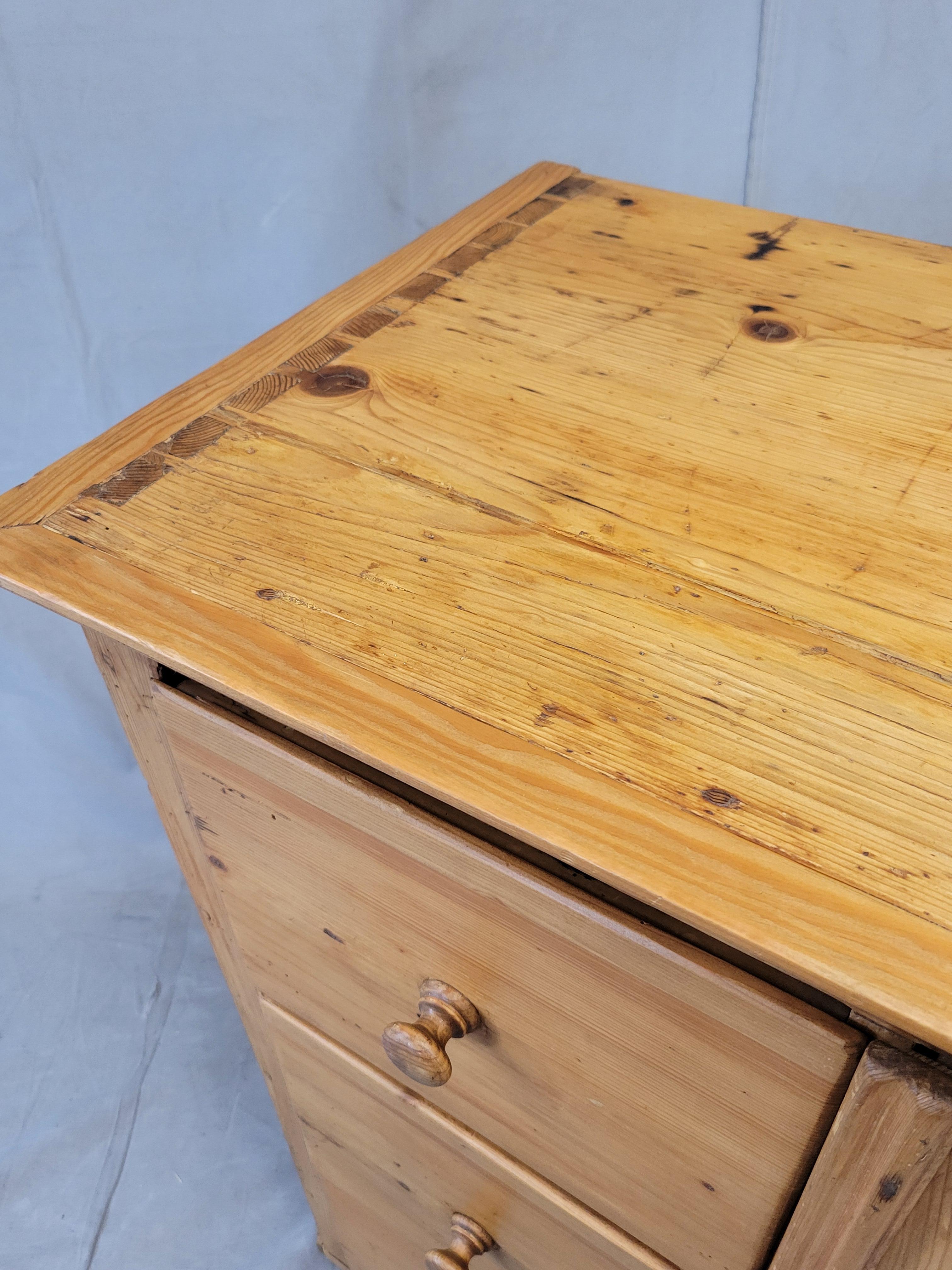 Antique German Pine Locking Pie or Larder Cabinet For Sale 2