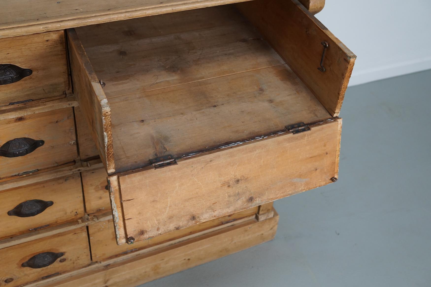 Tedesco Antique German Pine Shop Cabinet, Early 20th Century in vendita