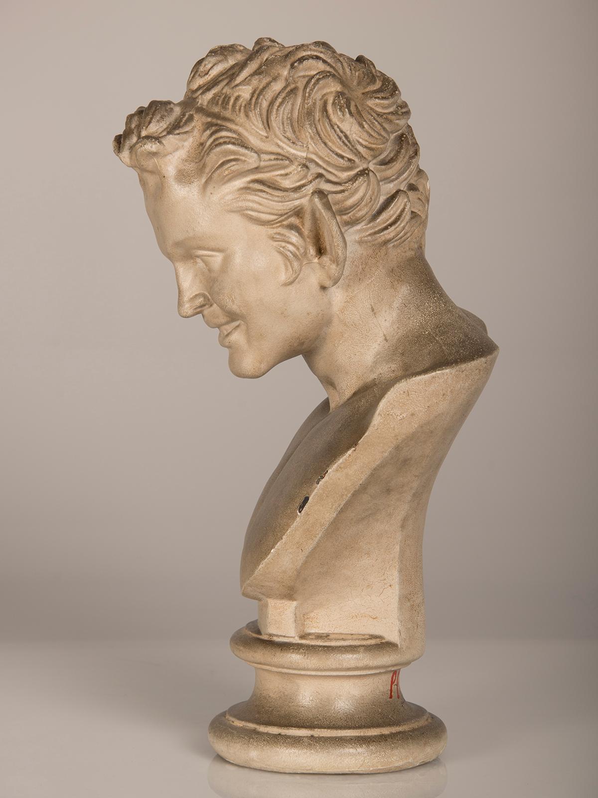 Antique German Plaster Bust Germany Hohenzollern Collection, circa 1890 For Sale 1