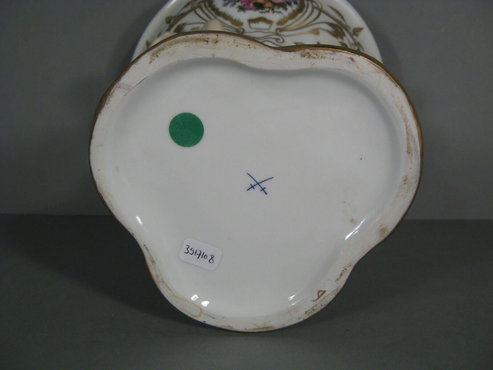 Antique German Porcelain Coupe with Atlas and Hercules Decoration - 1Y132 4