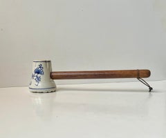 Ancien marteau à viande en porcelaine allemande de Meissen Porcelain Bleu Oignon