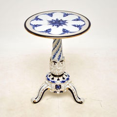Antique Dresden Style Porcelain Occasional Table