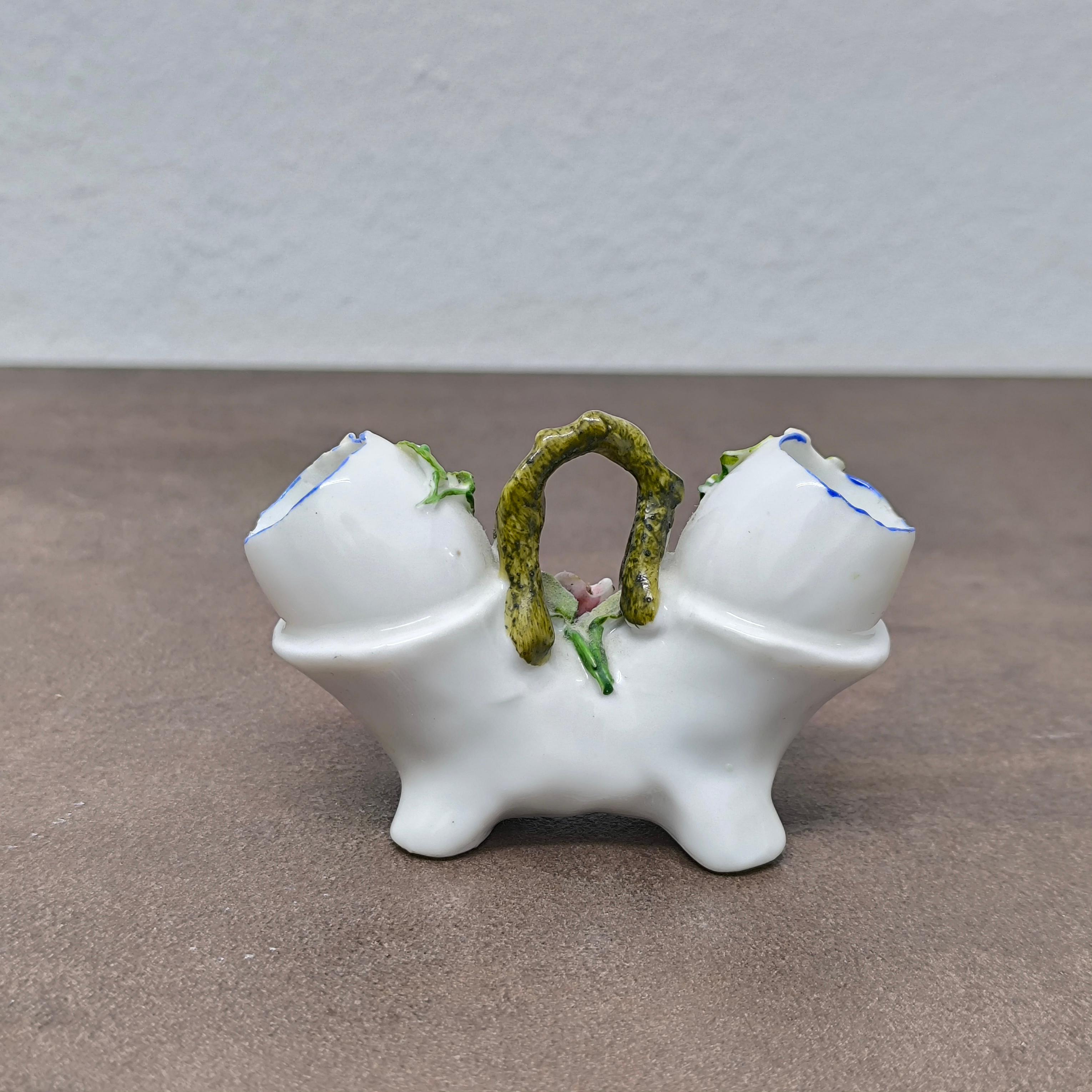 Début du 20ème siècle Ancien porte-sel et poivre en porcelaine allemande et vase à fleurs - Cadeau prêt à l'emploi en vente