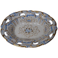 Antique German Porcelain SPM Berlin Oval Dish