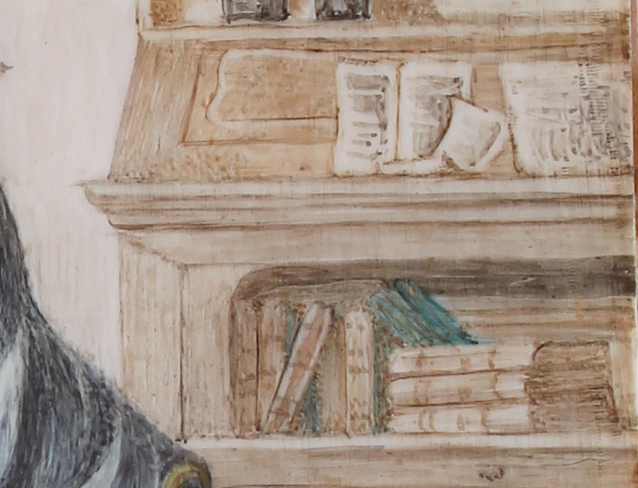 Antike preußische Miniaturmalerei Porträt von J.W. von Goethe (Frühes 19. Jahrhundert) im Angebot
