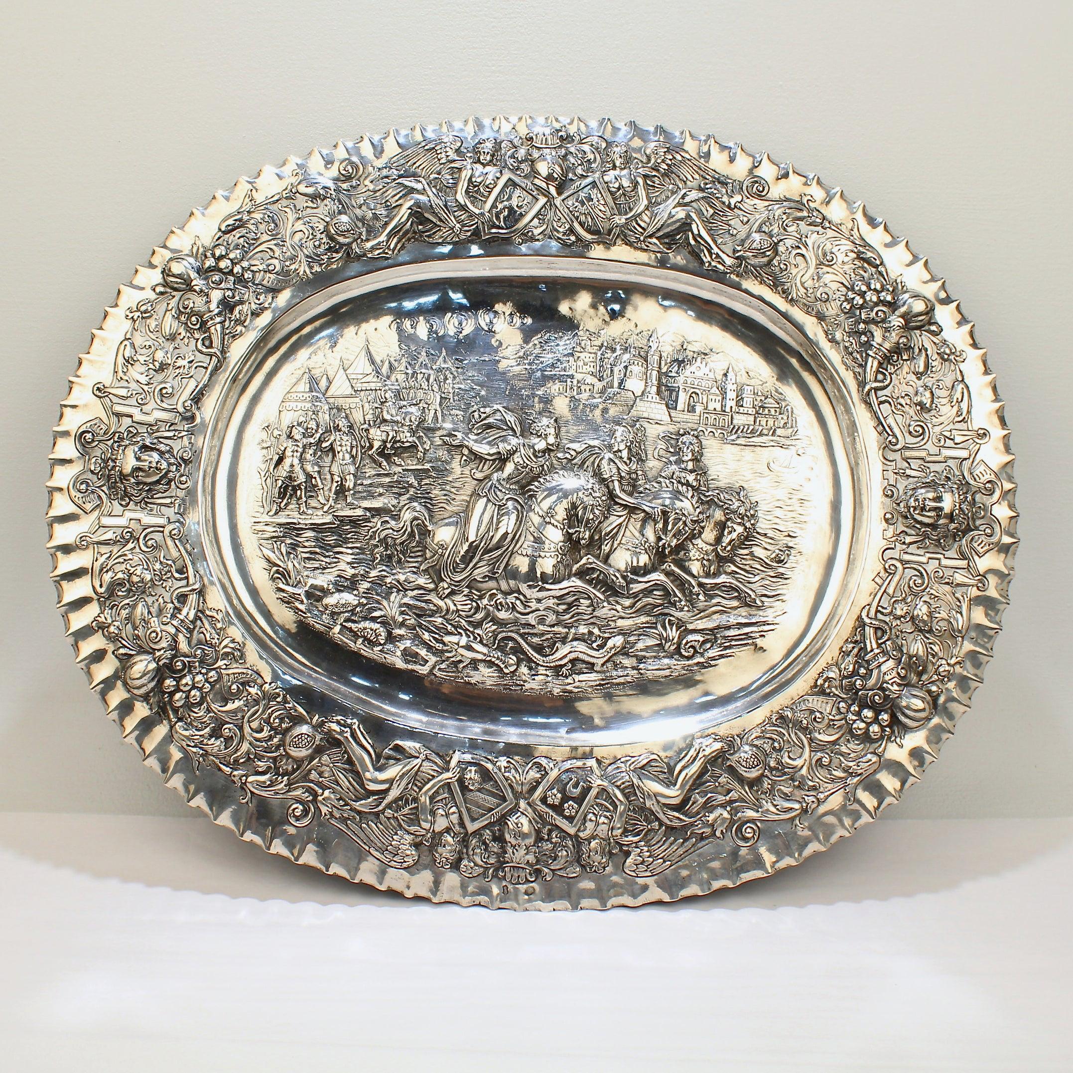 solid silver platter