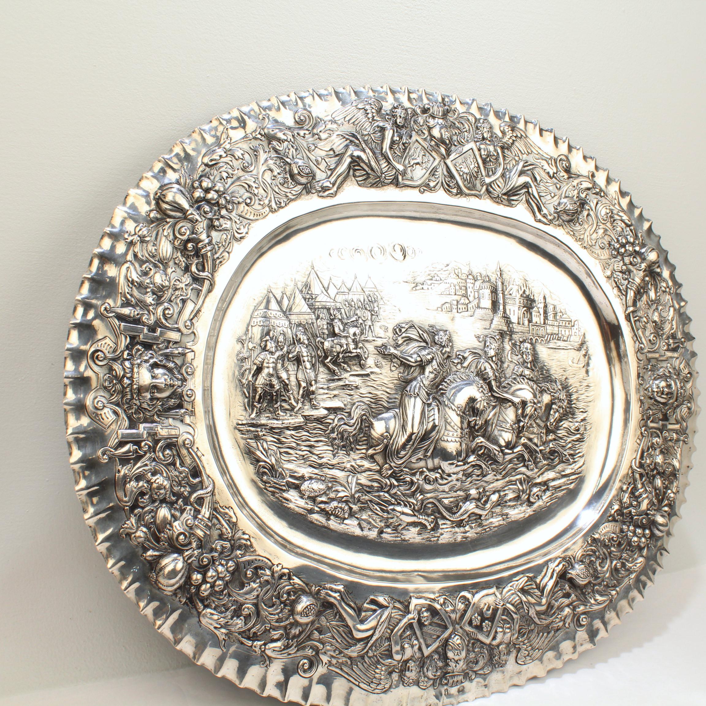 solid silver plate