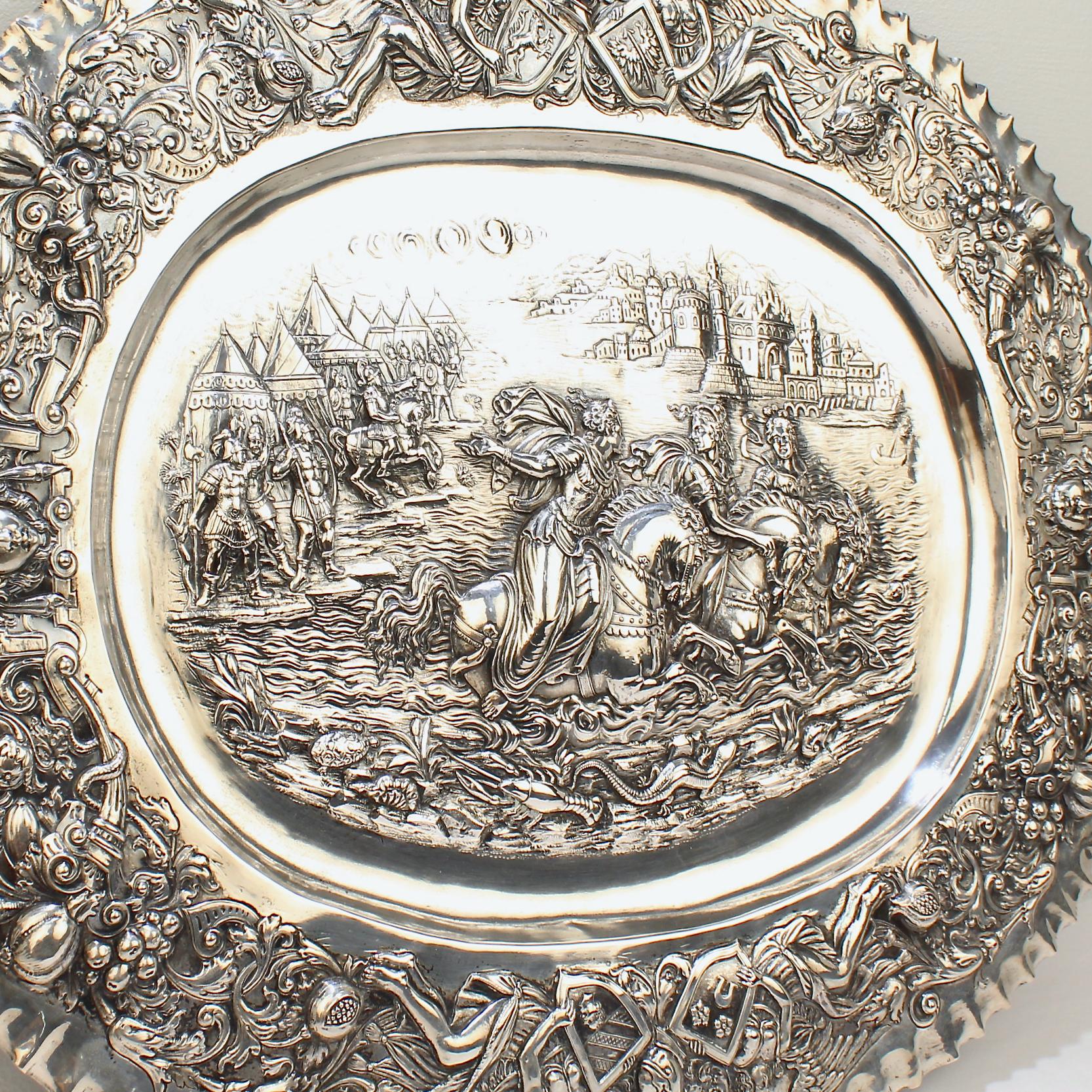 solid silver tray
