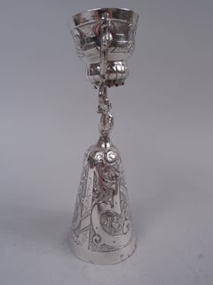 Antique German Renaissance Silver Jungfrau Wedding Cup