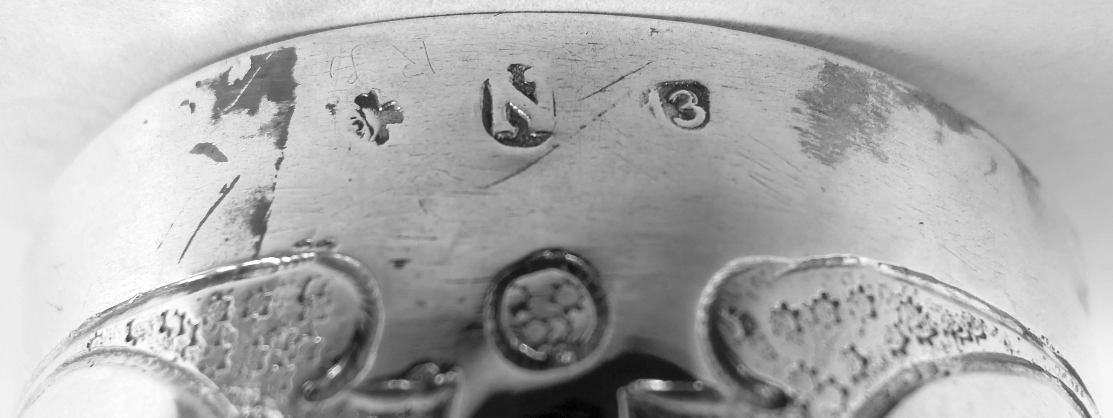 Antigua Copa de Bodas Jungfrau Renacimiento Alemán Plata en venta 2