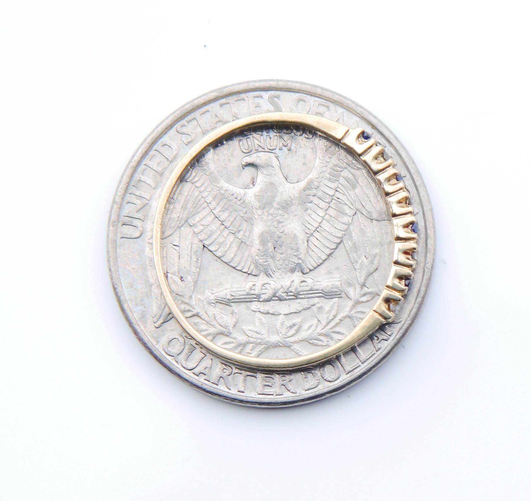 Anello antico tedesco con diamanti e zaffiri in oro giallo 14K Ø 6,25 US / 1,1gr in vendita 5