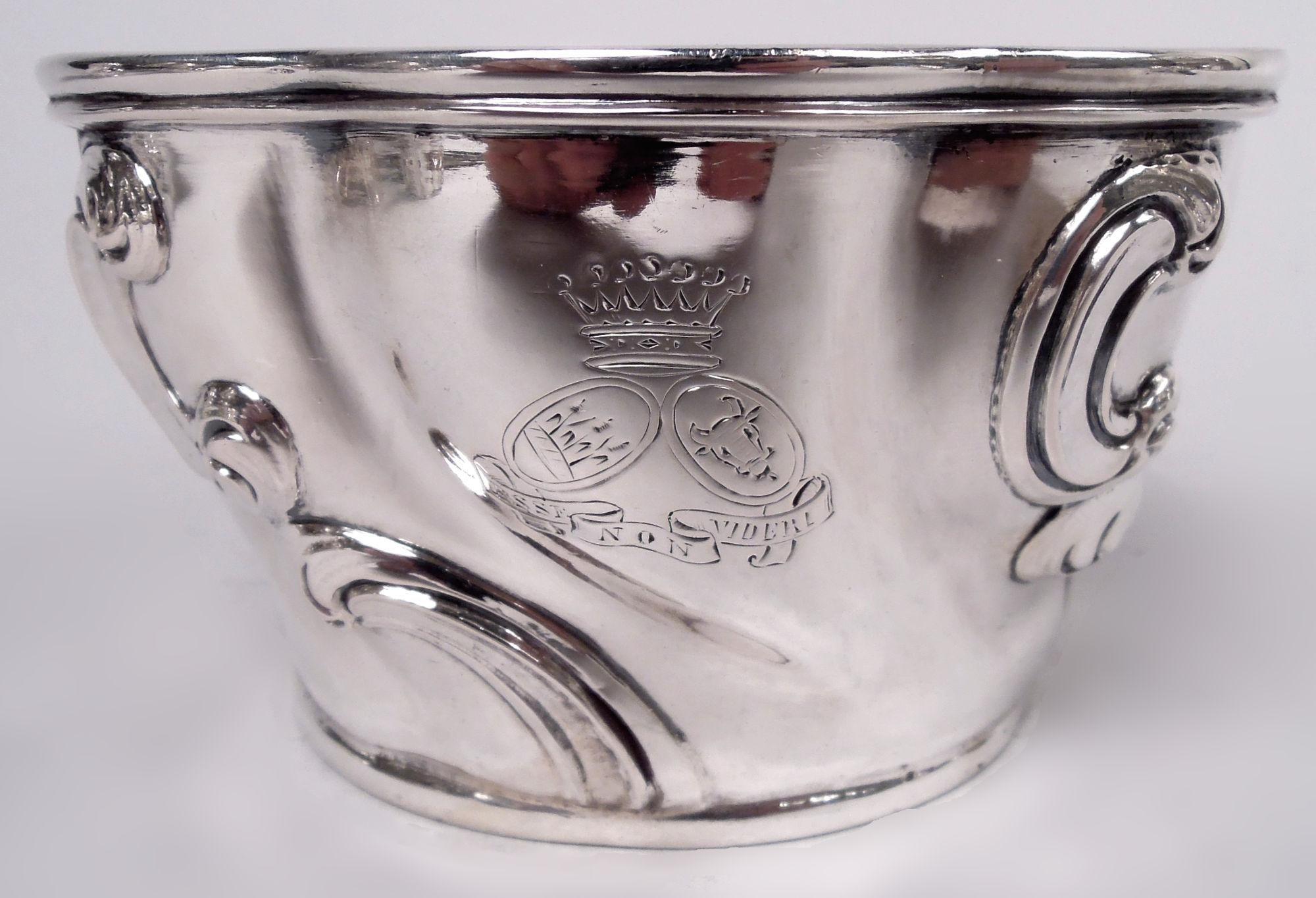 Antiguo juego de té y café rococó alemán de plata de 5 piezas siglo XX en venta