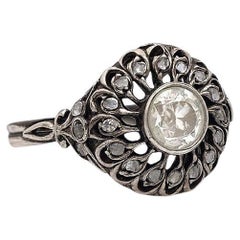 Antiker deutscher Rosenschliff-Ring .