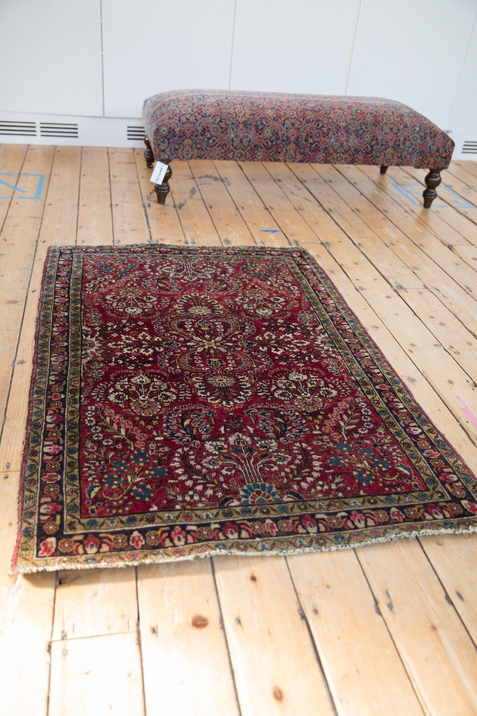 Antiker deutscher Sarouk-Teppich (Persisch) im Angebot