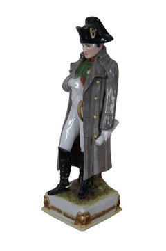 Antique German Scheibe Alsbach Kister KPM Napoleon Porcelain Figurine 9"