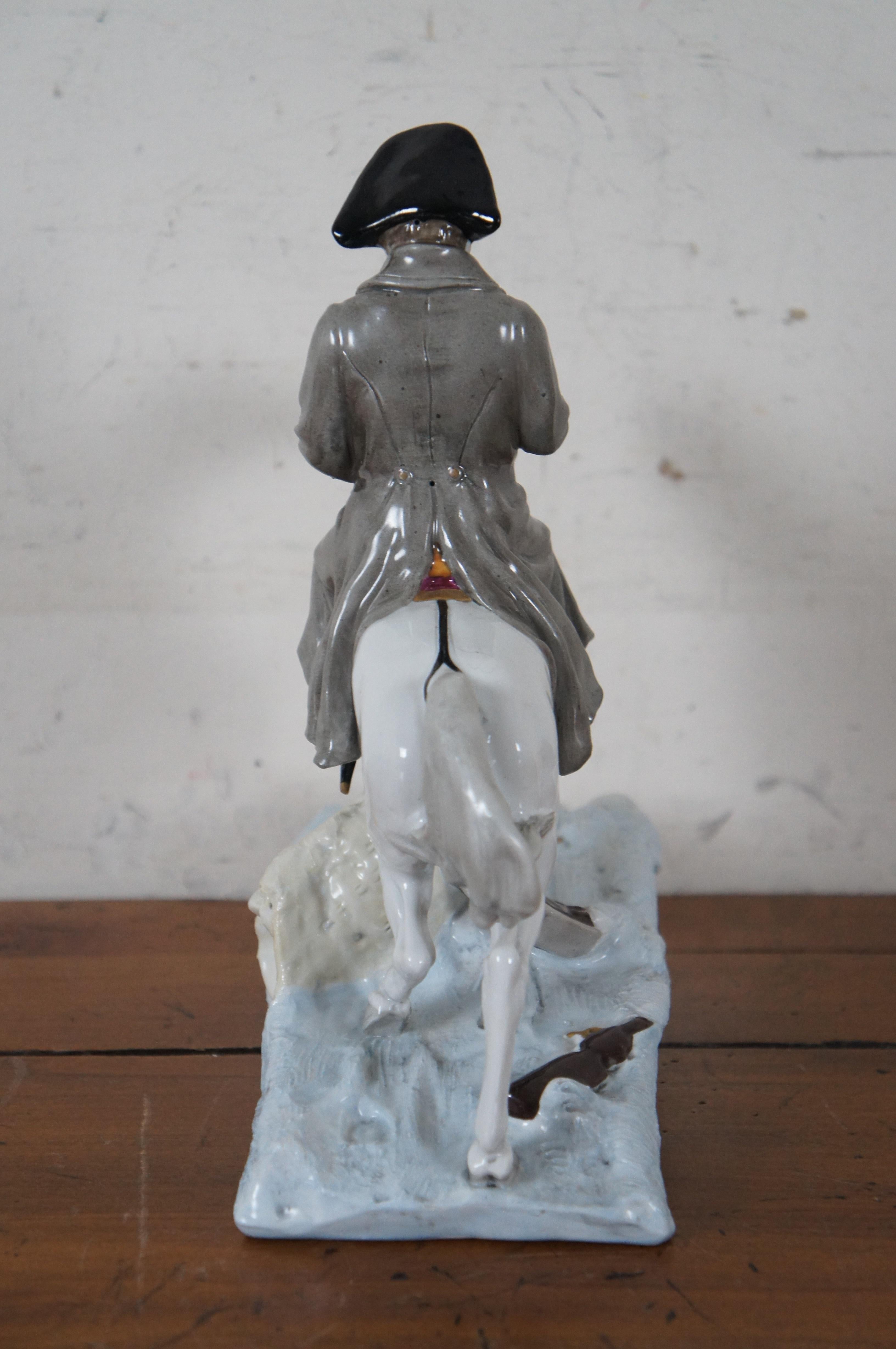 Antique German Shiebe Alsbach Kister KPM Porcelain Napoleon Horse Figurine 10
