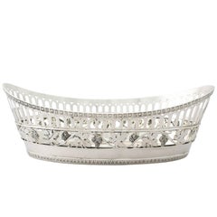 Antique German Silver Bread Dish