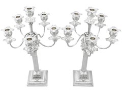 Antique German Silver Candelabra