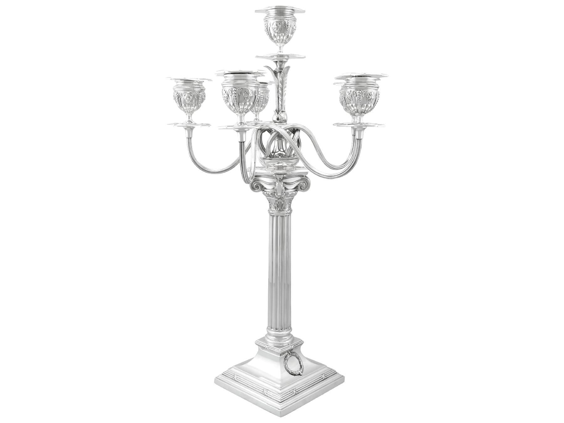Antique German Silver Candelabra In Excellent Condition For Sale In Jesmond, Newcastle Upon Tyne