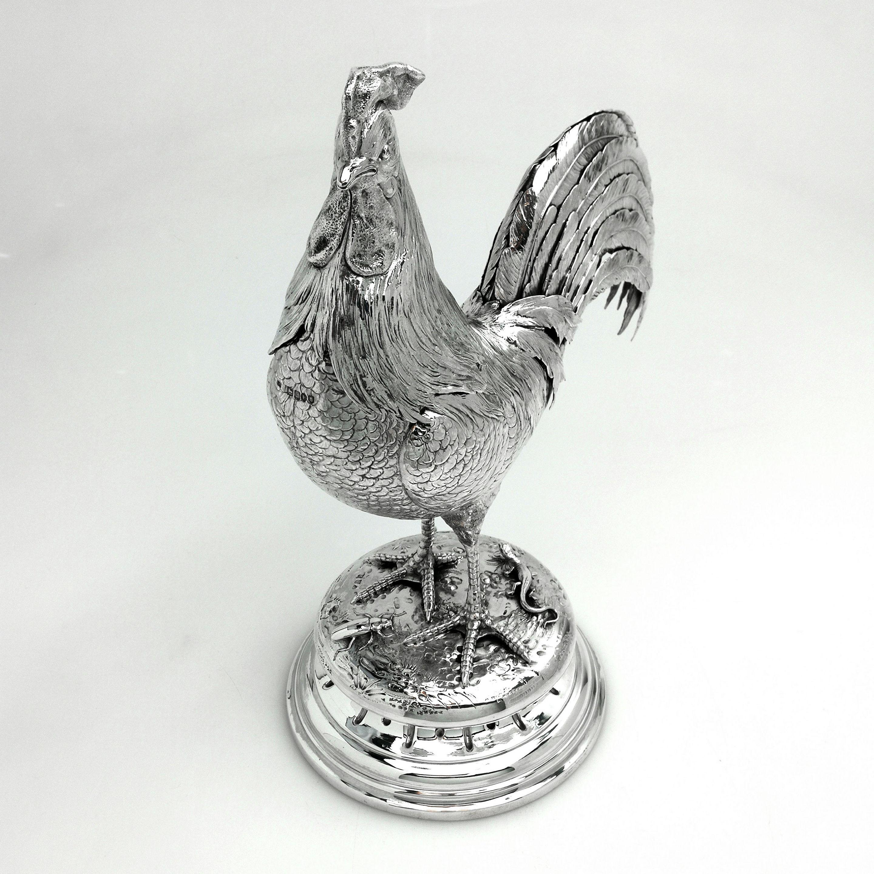 silver rooster